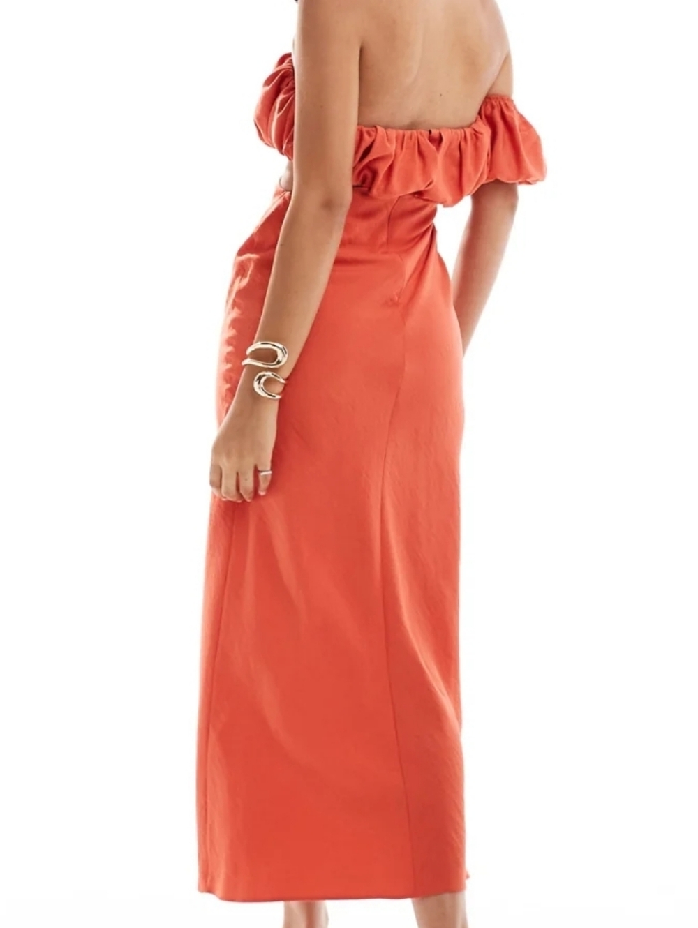 ASOS Ruffle One Shoulder Maxi Dress - Picture 4 of 4